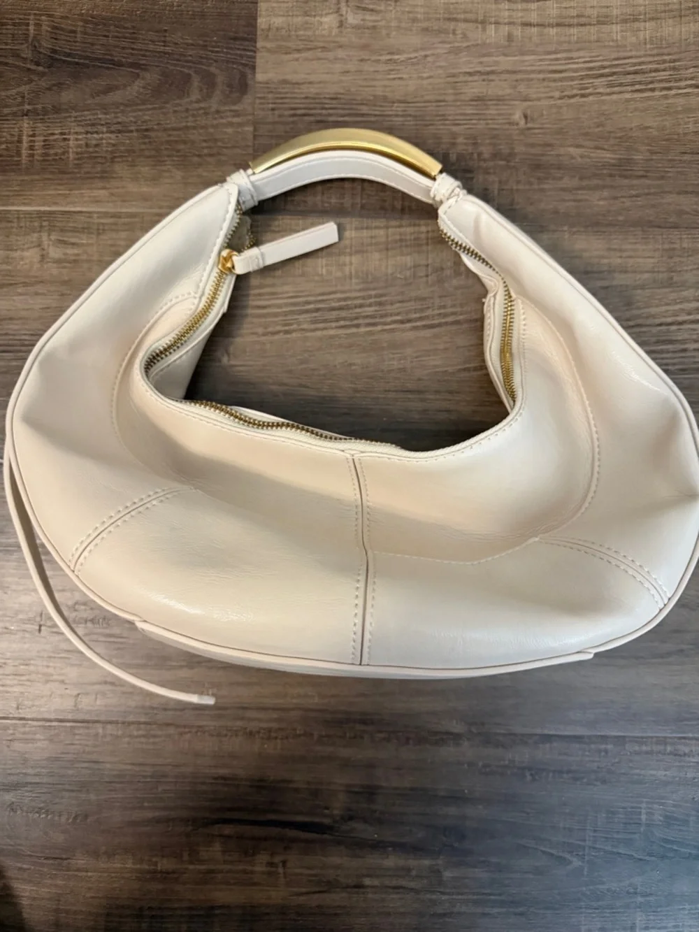 Zara cream leather